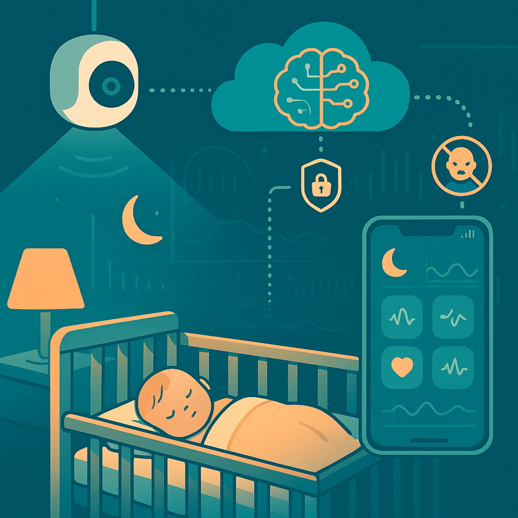 AI-drevne babyalarmer med kunstig intelligens til overvågning af søvn og sikkerhed