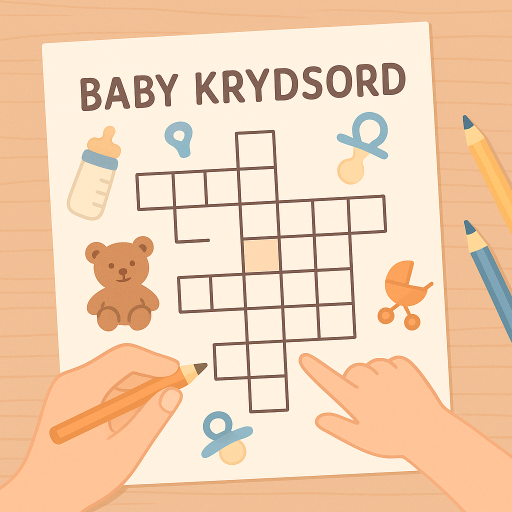 Baby krydsord - print-selv idéer og minikryds til børn