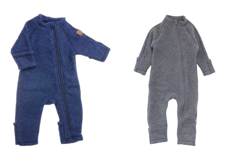 Mikk-Line-uldfleece-køredragter blå og grå