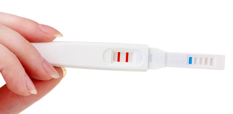 Ægløsningstest viser to streger