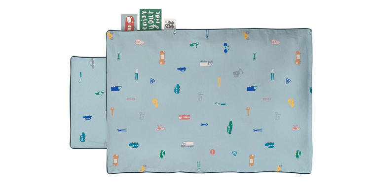 baby-sengetøj-blå-biler