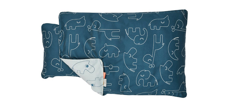 baby-sengetøj-blå-dyr