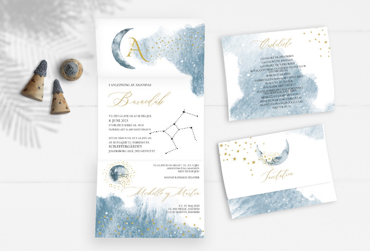 barnedåbsinvitation-med-måne-og-stjerner