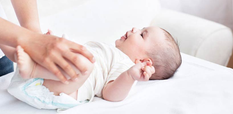 baby får skiftet ble