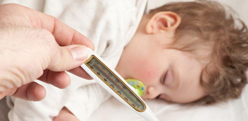 baby med feber