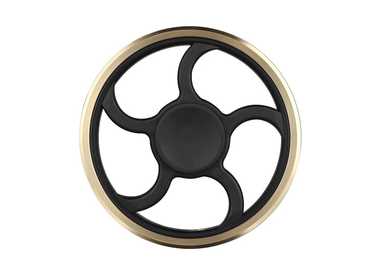 fidget spinner i sort og guld