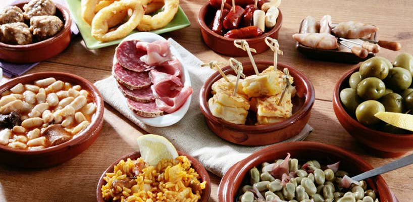 blandet spansk tapas