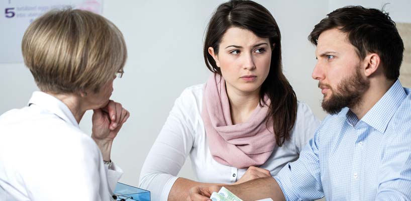 ungt par hos fertilitets læge