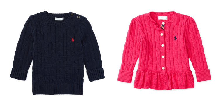Kabel strik børn fra Ralph Lauren